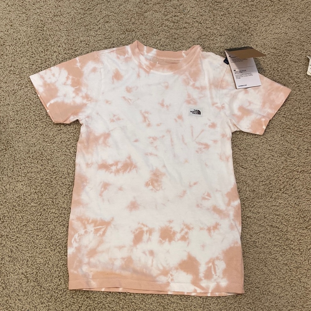 Pink Tye Dye North Face Shirt